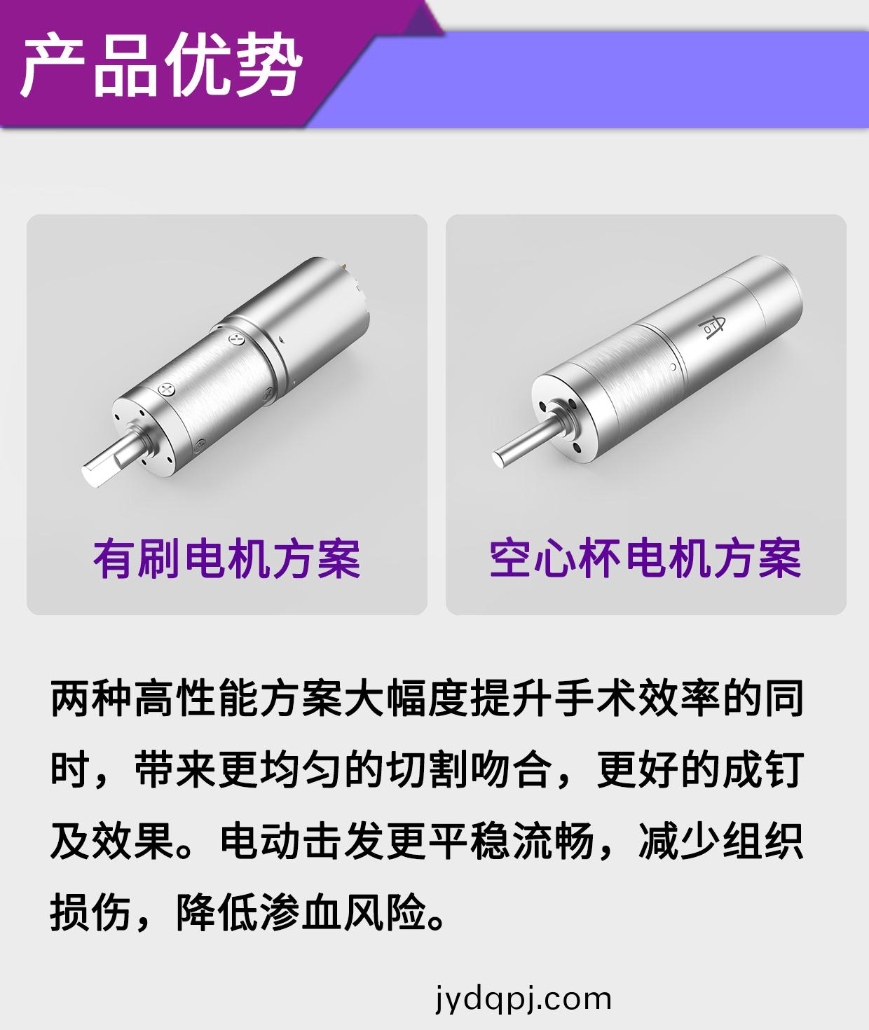 一次性电动切割吻合器电机解决方案_医疗外科吻合器驱动马达-万至达电机