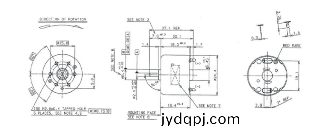 OT-RF-310TA有刷电机_剪枝机马达_电动手锯电机_喷雾器电机-万至达电机