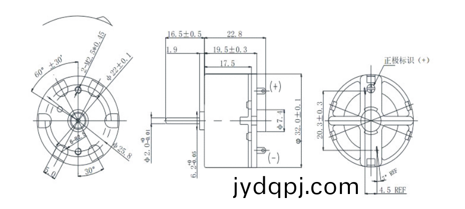 OT-RF-500-TB-21220有刷电机_电动园艺剪刀电机_园艺手锯电机_剪枝机马达-万至达电机