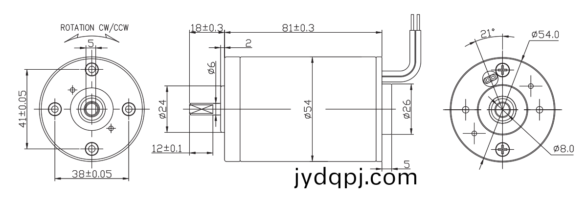 OT-RK-3428PH-3442-104有刷电机_按摩器电机_水泵电机-万至达电机