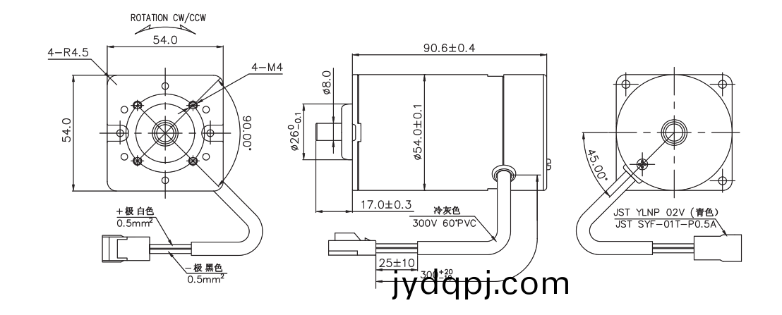 OT-RK-3632PH-4030-105.5有刷电机_按摩器电机_娃娃机马达_按摩椅电机-万至达电机