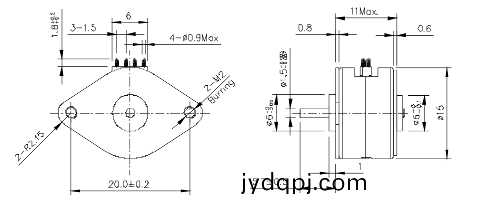 OT-SM15P-051步进电机|光驱电机|POS机电机|激光设备电机|微型步进电机-万至达电机