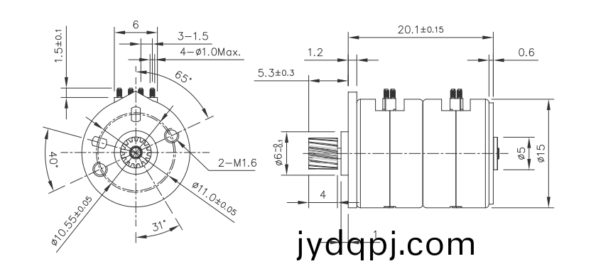 OT-SM15P-394步进电机|步进电机参数|微型照片打印机电机|微型马达-万至达电机