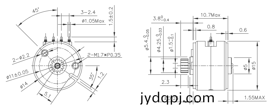 OT-SM15P-565步进电机|步进电机报价|步进电机参数|照片打印机电机-万至达电机