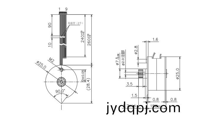 OT-SM25P-001步进电机|步进电机参数|微型打印机电机|医疗设备电机|微型电机-万至达电机