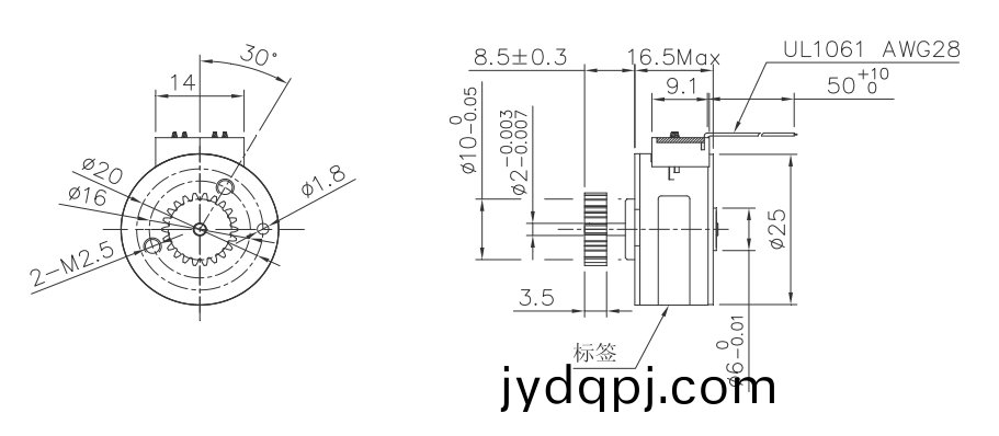 OT-SM25P-243步进电机|微型打印电机|医疗设备电机|步进电机价格-万至达电机