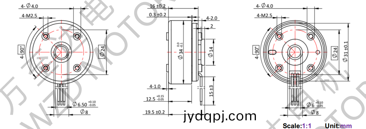 OT-EM3416BLDC无刷电机-万至达电机