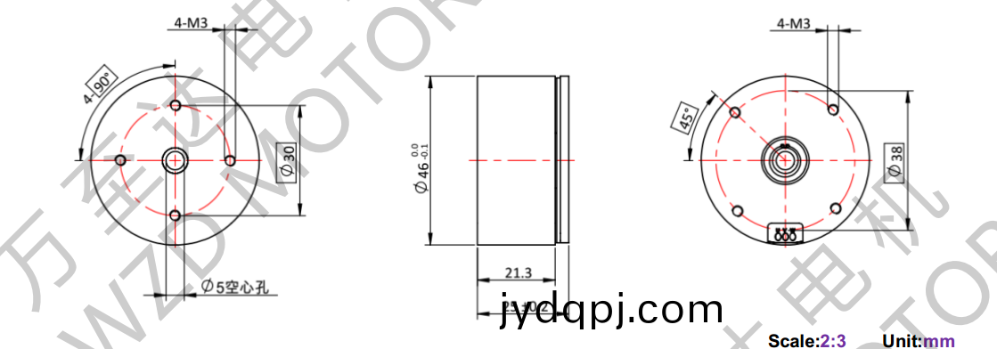 OT-EM4625BLDC无刷电机-万至达电机
