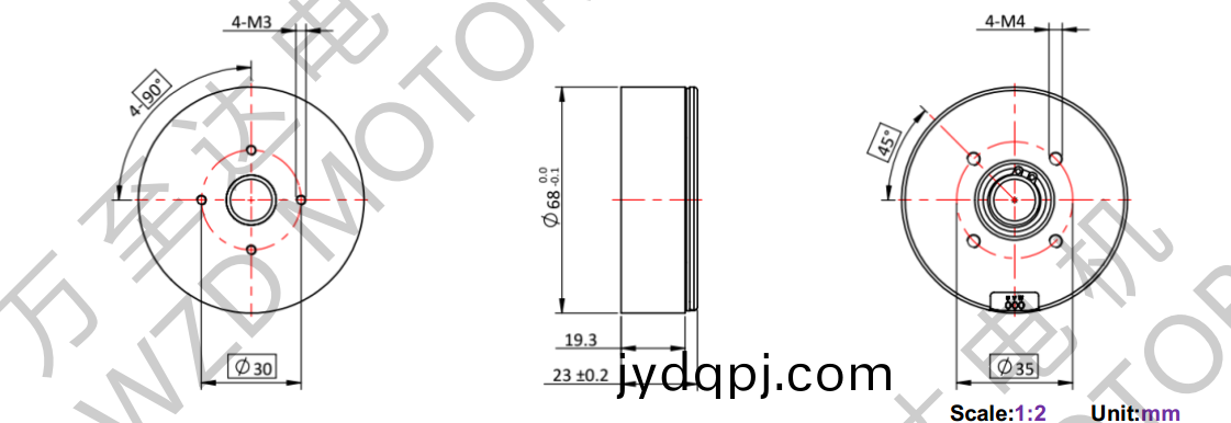 OT-EM6823BLDC无刷电机-万至达电机