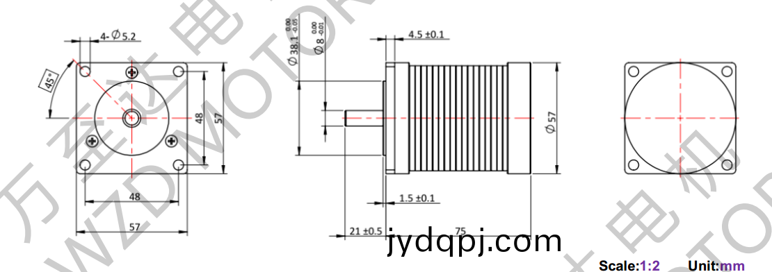 OT-EM5775BLDC无刷电机-万至达电机