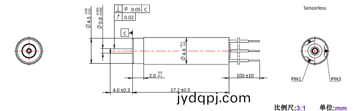 ECS 高速 0517空心杯无刷电机-万至达电机