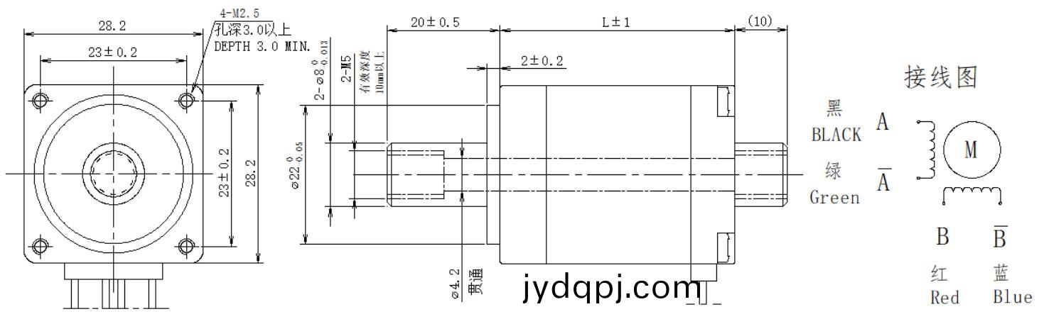 28系列空心轴电机结构