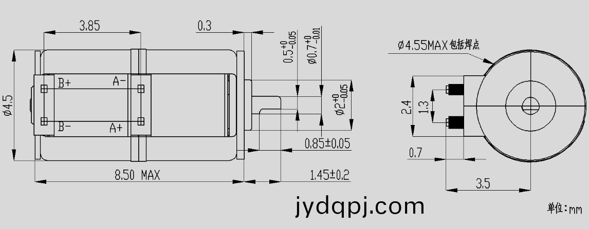 OT-SM4.4步进电机_4mm微型步进电机_镜头马达-万至达电机